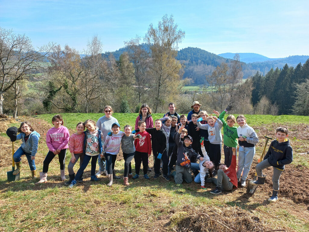 Photos des élèves de l'école primaire de Tendon - Vosges